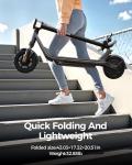 Foldable Electric Scooter for Adults with App & Shock Absorption