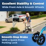 Blue Knee Scooter for Foot Injuries and Surgery