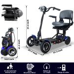 Foldable 4-Wheel Mobility Scooter for Adults
