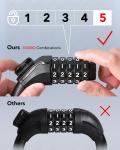 5-Digit Resettable Lock for Bikes and Scooters