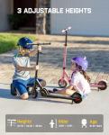 FanttikRide C9 Electric Scooter for Kids 8-12, Adjustable Handlebar Height for Riders 3.9-5.2 ft, 132 lbs, Up to 40 mins Continuous Time, 5 Miles Range, 3 Safe Max Speed 6/10 MPH, Black