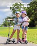 FanttikRide C9 Electric Scooter for Kids 8-12, Adjustable Handlebar Height for Riders 3.9-5.2 ft, 132 lbs, Up to 40 mins Continuous Time, 5 Miles Range, 3 Safe Max Speed 6/10 MPH, Black