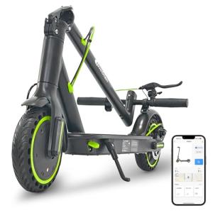 𝗗𝗨𝗢𝗗𝗜𝗔𝗡 Electric Scooter for Adults - 350W Motor, 19Mph Max Speed, 8.5” Solid Tires, 12 Miles Range, Portable Commuting E-Scooter with Double Braking System and App