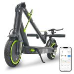 𝗗𝗨𝗢𝗗𝗜𝗔𝗡 Electric Scooter for Adults - 350W Motor, 19Mph Max Speed, 8.5” Solid Tires, 12 Miles Range, Portable Commuting E-Scooter with Double Braking System and App