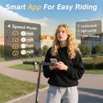WERHY Electric Scooter, 350W/500W Motor, Top Speed 19/22 mph, Max 16/23/28Miles Ranges, Foldable E Scooter for Adults (8.5''-350W-19Mph)