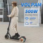Electric Scooter, 500W Motor, 10" Solid Tires, 28 Miles Range, Dual Suspensions, 22 Mph Max Speed, Foldable Commuter E Scooter for Adults, Dual Brake, APP Control