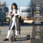 WERHY Electric Scooter, 350W/500W Motor, Top Speed 19/22 mph, Max 16/23/28Miles Ranges, Foldable E Scooter for Adults (8.5''-350W-19Mph)