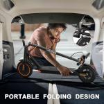 Electric Scooter for Adults, Max Speed 19 MPH, Up to 12 Miles Range, 350W Motor Adult E-Scooter, 8.5" Solid Tire, Foldable Scooter with Dual Braking, Smart APP, Light Control for Campus, Commuter