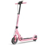 FanttikRide T9 Electric Scooter for Kids 4.3-5.6 ft, 7/10/12 MPH, LED Battery Level, Height Adjustable and Foldable, Electric Scooter for Kids, for Teenager, Up to 40 mins, Pink