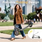 WERHY Electric Scooter, 350W/500W Motor, Top Speed 19/22 mph, Max 16/23/28Miles Ranges, Foldable E Scooter for Adults (8.5''-350W-19Mph)