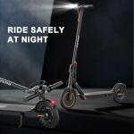 Electric Scooter for Adults, Max Speed 19 MPH, Up to 12 Miles Range, 350W Motor Adult E-Scooter, 8.5" Solid Tire, Foldable Scooter with Dual Braking, Smart APP, Light Control for Campus, Commuter