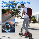 Electric Scooter, 500W Motor, 10" Solid Tires, 28 Miles Range, Dual Suspensions, 22 Mph Max Speed, Foldable Commuter E Scooter for Adults, Dual Brake, APP Control