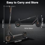 Electric Scooter for Adults, Max Speed 19 MPH, Up to 12 Miles Range, 350W Motor Adult E-Scooter, 8.5" Solid Tire, Foldable Scooter with Dual Braking, Smart APP, Light Control for Campus, Commuter