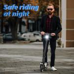 Electric Scooter, 500W Motor, 10" Solid Tires, 28 Miles Range, Dual Suspensions, 22 Mph Max Speed, Foldable Commuter E Scooter for Adults, Dual Brake, APP Control