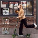 𝗗𝗨𝗢𝗗𝗜𝗔𝗡 Electric Scooter for Adults - 350W Motor, 19Mph Max Speed, 8.5” Solid Tires, 12 Miles Range, Portable Commuting E-Scooter with Double Braking System and App
