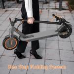 MAXSHOT Electric Scooter for Adults, 350W Motor, 19 MPH, 21-23 Miles Range, Portable Folding Commuter E-Scooter with App Control, Dual Brakes, 8.5″ Solid Tires – Orange