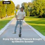 iScooter Electric Scooter, 12 Miles Long Range, 18 Mph Top Speed, Commuting Electric Scooter with Cuise Control, Double Braking Systems Escooter for Adults and Teens - i8