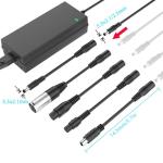 42V 2A Scooter Charger with 6 in 1 Plugs for 36V Pocket Mod, Sports Mod,Razor,Gotrax,Jetson,Voyage,Ninebot,Lithium Battery Device,Electric Scooter Charger