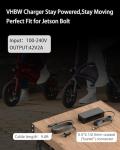 VHBW 42V Charger for Jetson Electric Bike, Compatible with Jetson Bolt, Bolt Pro, Adventure, Metro, Journey, LX10, J5, J8 Bikes and for Jetson Eris, Ora Pro, Racer, Rhythm, Ryder Scooters