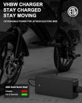 VHBW 42V Charger for Jetson Electric Bike, Compatible with Jetson Bolt, Bolt Pro, Adventure, Metro, Journey, LX10, J5, J8 Bikes and for Jetson Eris, Ora Pro, Racer, Rhythm, Ryder Scooters