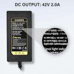 Universal 7-in-1 Replacement Charger for Razor/Jetson/Voyage, Gotrax & Ninebot - 42V 2A Fast Charger for 36V 10S Lithium Battery