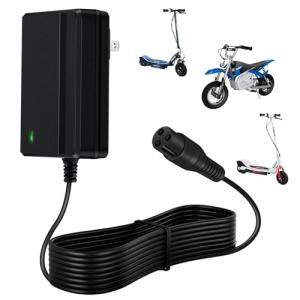 24V Charger for Electric Scooter Razor MX350 Electric Scooter Dirt Bike E100 E175 E200 E200S E300 E300S E500 Pocket Mod, Sports Mod and Dirt Quad
