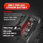 Brokeir UL Listed 42V 2A Replacement Electric Scooter Charger for 36V Hoverboard Charger with 5 Plugs, Compatible with GOTRAX/ninebot/Jetson/Voyage Scooter Power Adapter