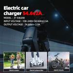 UL Certified 54.6V 2A Fast Electric Bike Charger for 48V Ebike Battery - Compatible with Lectric XP 2.0/3.0, Ecotric City/Beach, Evercross H5/H7