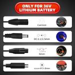 Brokeir UL Listed 42V 2A Replacement Electric Scooter Charger for 36V Hoverboard Charger with 5 Plugs, Compatible with GOTRAX/ninebot/Jetson/Voyage Scooter Power Adapter