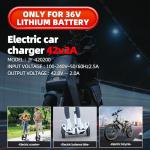 Brokeir UL Listed 42V 2A Replacement Electric Scooter Charger for 36V Hoverboard Charger with 5 Plugs, Compatible with GOTRAX/ninebot/Jetson/Voyage Scooter Power Adapter