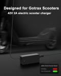 42V 2A for Gotrax Electric Scooter Charger – Compatible with GoTrax GXL V2, Apex, XR Ultra, for Go Trax Electric Scooters with 36V Lithium Battery - Round DC Plug (Not 3-Prong or XLR)