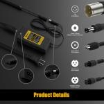 Carsty UL Certified 42V 2A Replacement [Hoverboard Charger] for 36V Lithium Battery with 5 in 1 Universal Plugs - Compatible with Gotrax, Jetson, Segway,Ninebot, Swagtron, Bird Electric Scooters