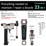 23 Piece Bike Tool Kit - Bicycle Repair Tool Box Compatible - Mountain/Road Bike Maintenance Tool Set with Storage Case
