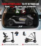 Glashow S3 Mobility Scooter for Seniors - Foldable Mobility Scooter for Adults - 25 Miles on 1 Charge, Enhanced Safety, Lightweight for Travel, LED, Basket, 6 MPH Max