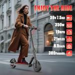 500W Electric Scooter for Adults - 19MPH, 21 Miles