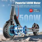 500W Electric Scooter for Adults - 19MPH, 21 Miles