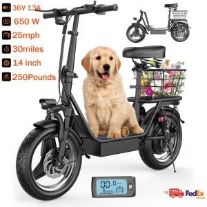 ASKGO Adult Electric Scooter with Seat and Basket