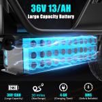 ASKGO 650W Electric Scooter for Adults with Seat