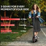 21 MPH Folding Electric Scooter for Adults with Lights