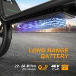 AOVOPRO 500W 14" Folding Electric Scooter with Seat