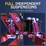 50MPH Foldable Electric Scooter for Adults w/Seat