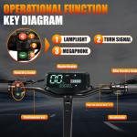 Folding Electric Scooter 48V with 11" Off-Road Tires