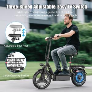 ASKGO 1000W 14" Foldable Electric Scooter with Seat