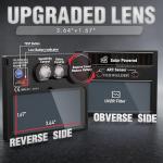 Solar-Powered Auto-Darkening Welding Helmet - Wide Shade