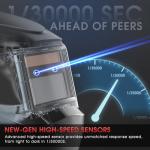 Solar-Powered Auto-Darkening Welding Helmet - Wide Shade