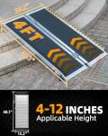 4FT Portable Aluminum Non-Slip Wheelchair Ramp