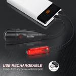 Ultra Bright USB Rechargeable Bike Light Set