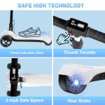 Kids' 3-Wheel Electric Kick Scooter with LCD Display