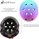 JeeFree Adjustable Gradient Color Multi-Sport Helmet