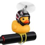 NEKRASH Duck Bike Bell with LED Light: Cute Propeller Horn